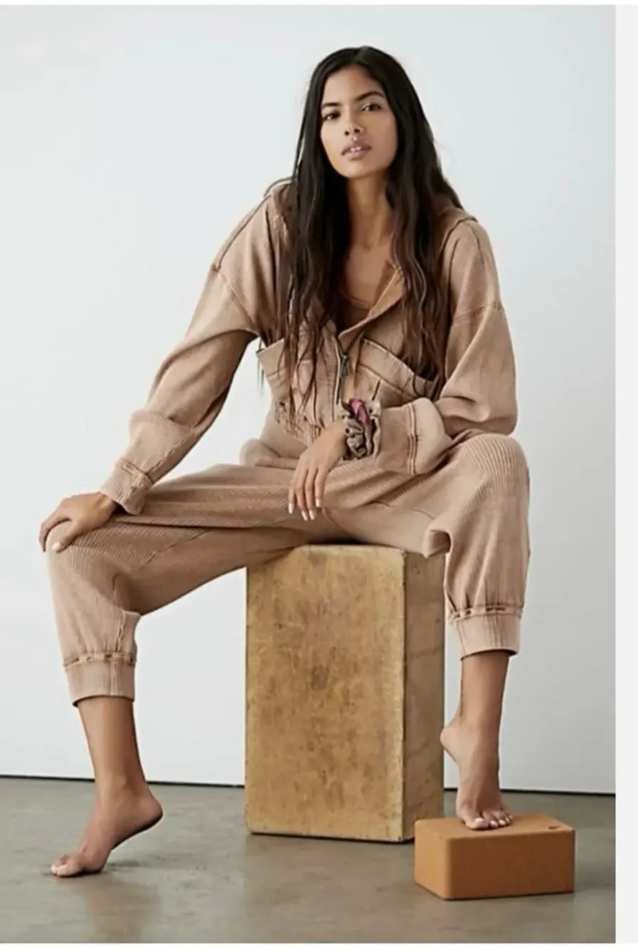 Free People Matching Ribbed Set - Picture 1 of 5